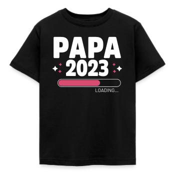 Dad 2023 Future Father-to-Be Gift - Kids' T-Shirt - black - Front - AI Model Kid Female (0cm)