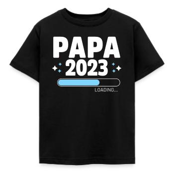 Dad 2023 Future Father-to-Be Gift - Kids' T-Shirt - black - Front - AI Model Kid Female (0cm)
