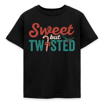 Süße, aber verdrehte Zuckerstange Lustige - Kinder T-Shirt - Schwarz - Vorne - AI Model Kid Female (0cm)