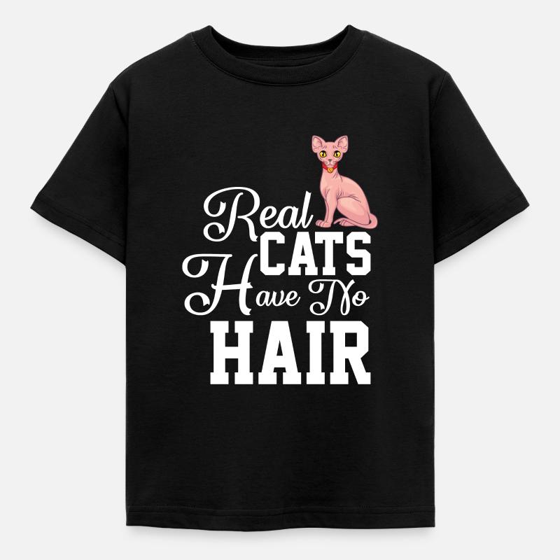 Sphynx Cat 1 - Kids' T-Shirt - black