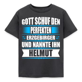 Erzgebirge Mann Namen Sachsen Helmut - Kinder T-Shirt - Dunkelgrau - Vorne - AI Model Kid Female (0cm)
