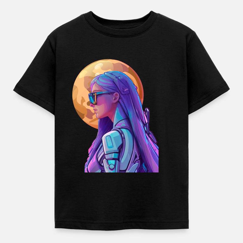 Space Fighter 3 - Kids' T-Shirt - black