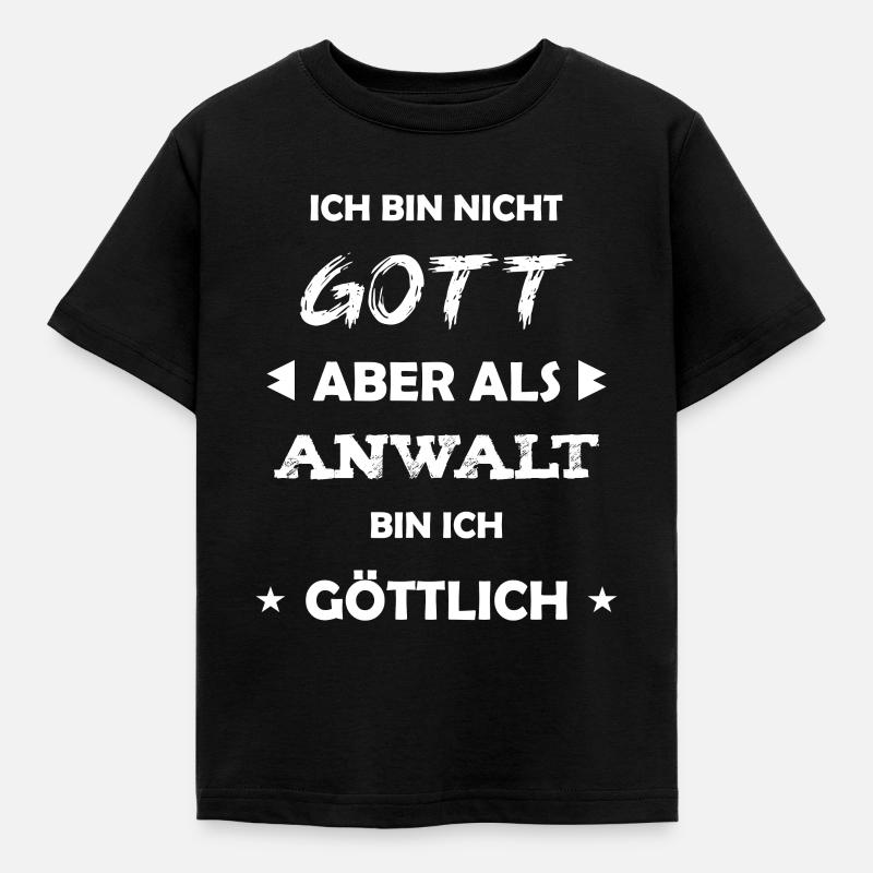Anwalt Geschenk Spruch - Kinder T-Shirt - Schwarz