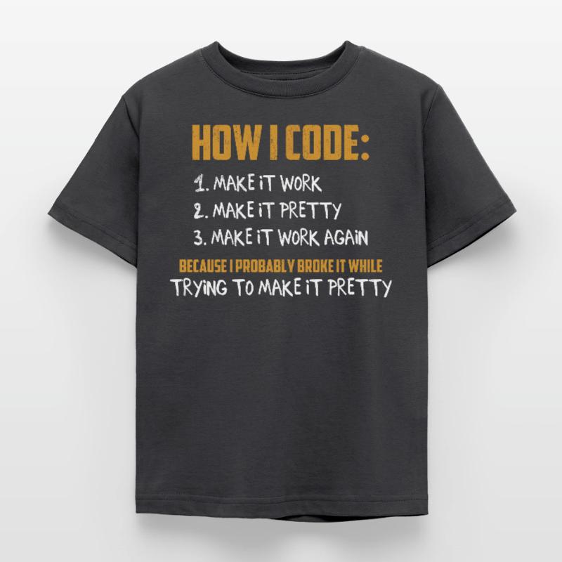 Programmierer Coder - Programmierprogrammierung für Entwickler Kinder T-Shirt