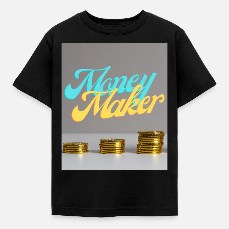 Faiseur d’argent - T-shirt Enfant - noir