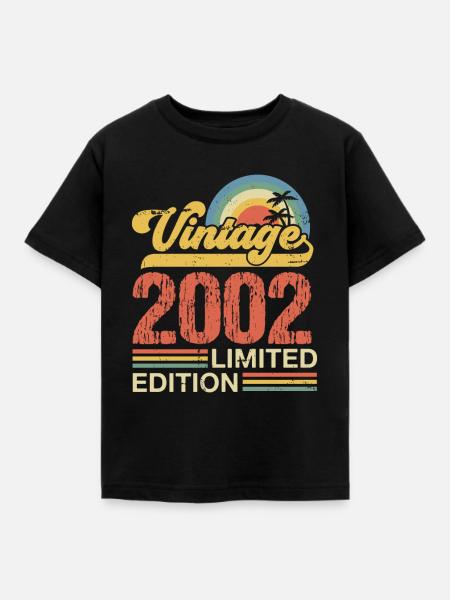 2002 - Kinder T-Shirt - Schwarz