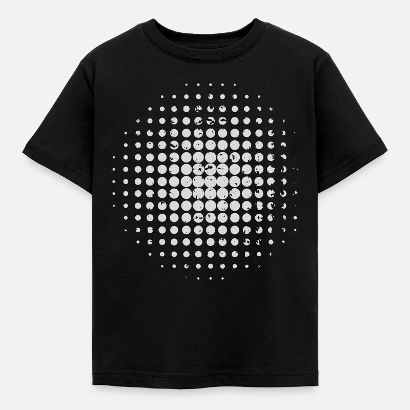 Conception de points rétro - T-shirt Enfant - noir