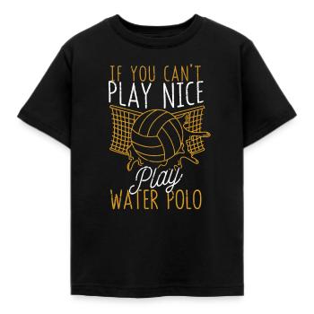 Wenn Sie nicht nett spielen können, spielen Sie - Kinder T-Shirt - Schwarz - Vorne - AI Model Kid Female (0cm)