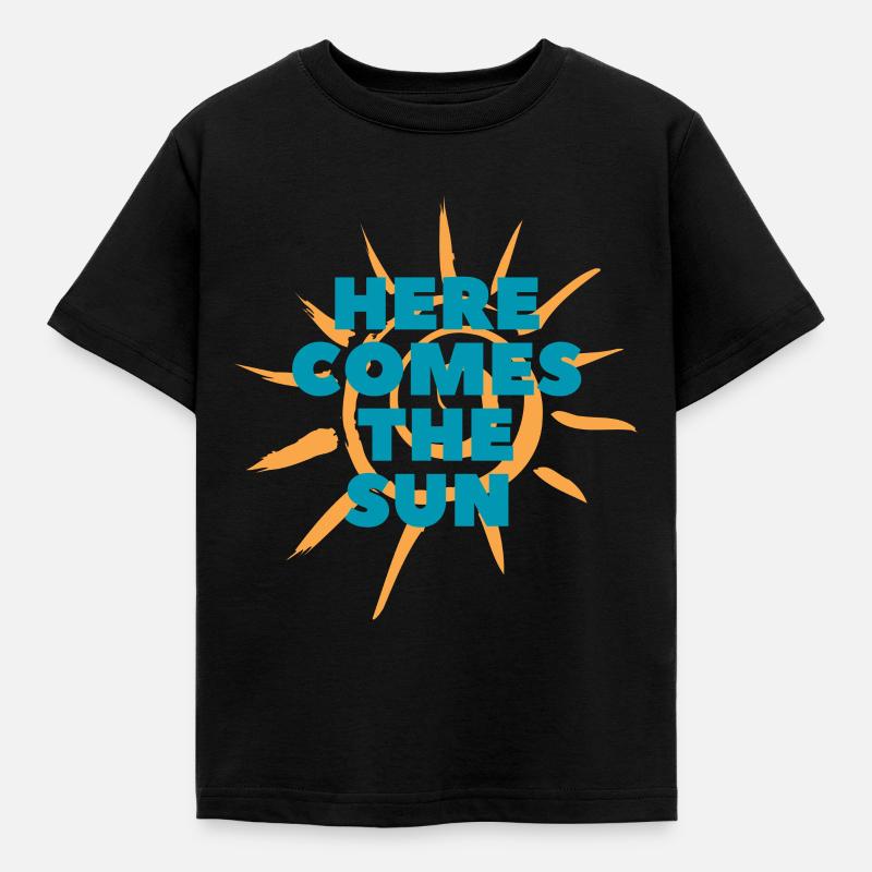 SUN - Kinder T-Shirt - Schwarz