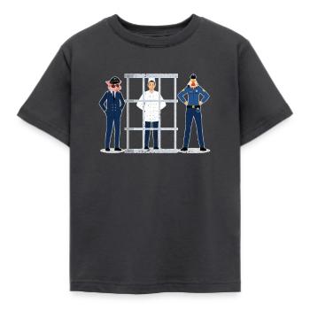 Lustiger Veganer Koch Restaurant Koch Küche Arbeit - Kinder T-Shirt - Dunkelgrau - Vorne - AI Model Kid Female (0cm)