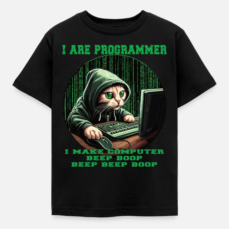 Ich bin Programmierer - Kinder T-Shirt - Schwarz