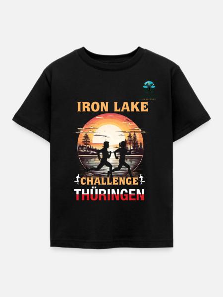 Iron Lake Challenge Thüringen D1 - Kinder T-Shirt - Schwarz