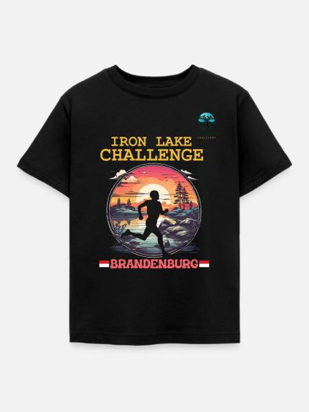 Iron Lake Challenge Brandenburg - D1 - Kinder T-Shirt - Schwarz
