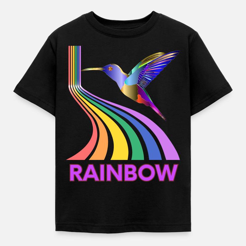 Rainbow - Kids' T-Shirt - black