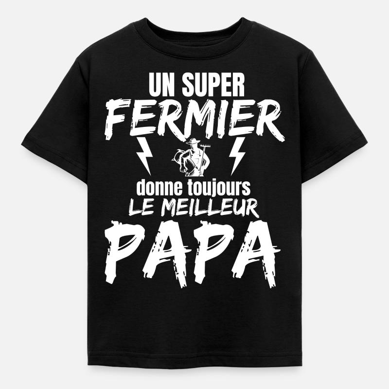SUPER DAD CLOSE - Kids' T-Shirt - black