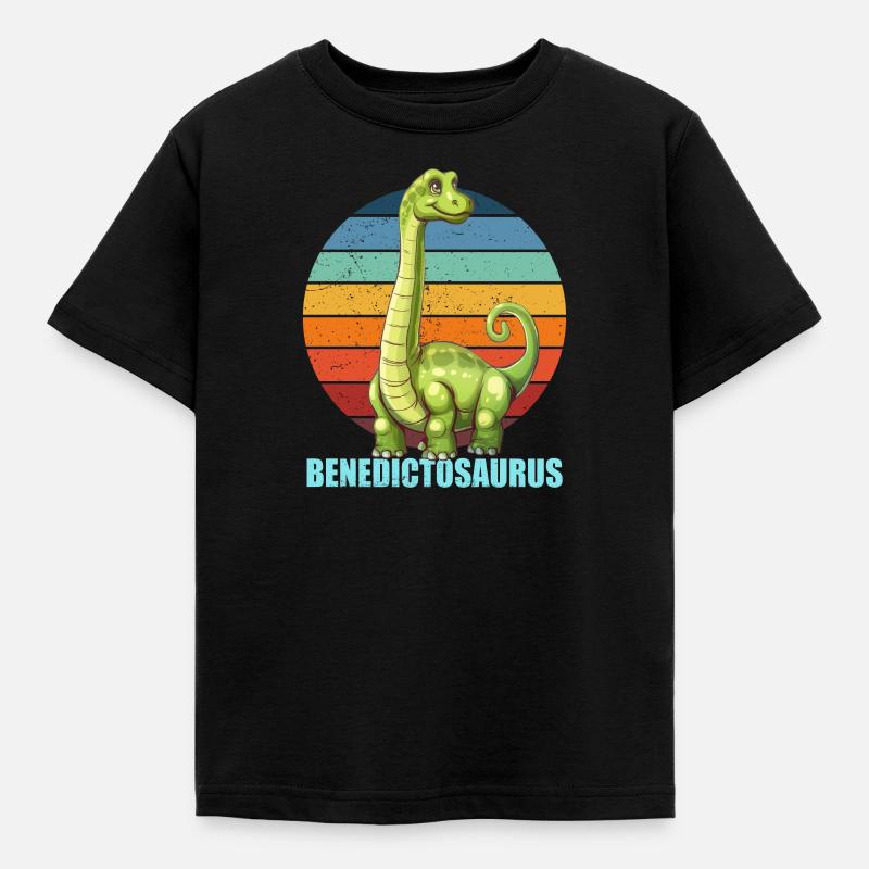 Idée cadeau Benedictosaurus pour Benedict - T-shirt Enfant - noir