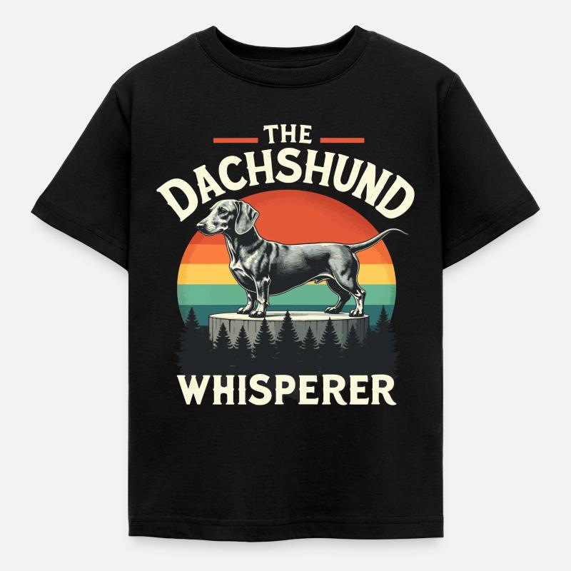 DER DACKEL - Kinder T-Shirt - Schwarz