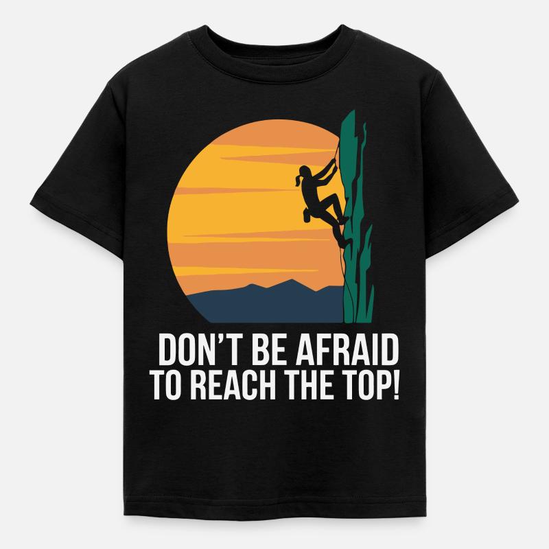 KLETTERN - Kinder T-Shirt - Schwarz