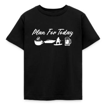 Wakeboard Wakeboarder Wakeboarding Gift - Kids' T-Shirt - black - Front - AI Model Kid Female (0cm)