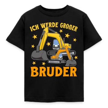 Ich werde Großer Bruder 2026 Kinder Nachwuchs - Kinder T-Shirt - Schwarz - Vorne - AI Model Kid Female (0cm)