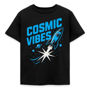 Weltraum-nerd-design Galaxien-erkunder Kosmischer - Kinder T-Shirt - Schwarz - Vorne - AI Model Kid Female (0cm)