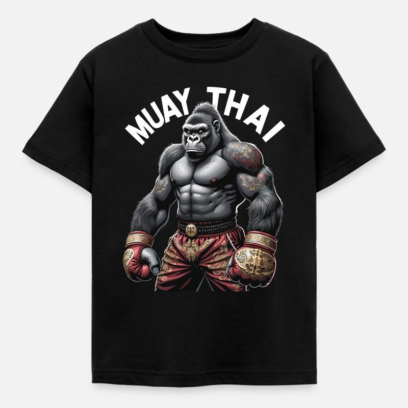 Boxe Muay Thai - T-shirt Enfant - noir