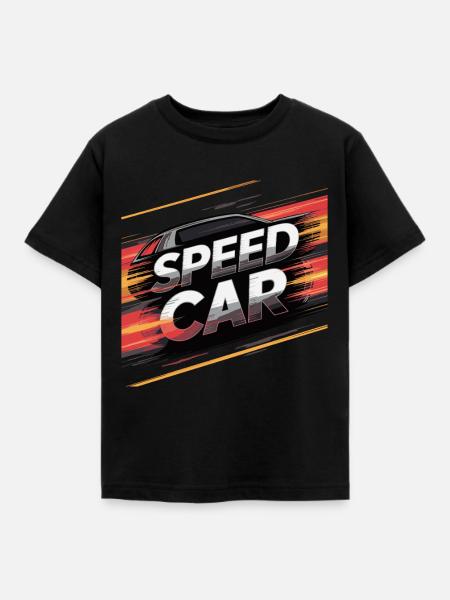 PERFORMANCE-AUTO - Kinder T-Shirt - Schwarz