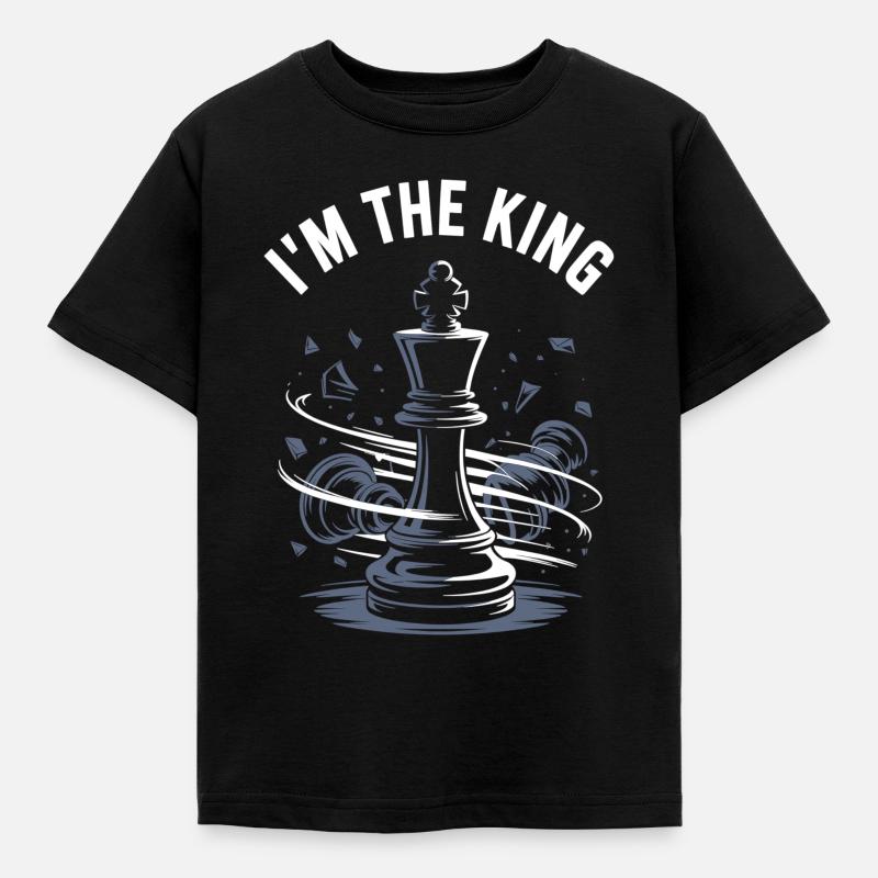 I’m the King – Chess Design - Kinder T-Shirt - Schwarz