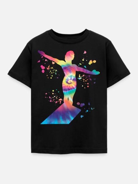 Turmspringen Synchronspringen Kunstspringen - Kinder T-Shirt - Schwarz