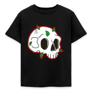Conception de crâne - T-shirt Enfant - noir - Devant - AI Model Kid Female (0cm)
