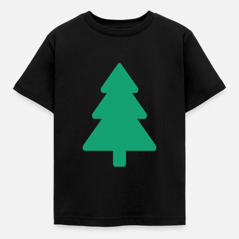 Christmas tree - Kids' T-Shirt - black