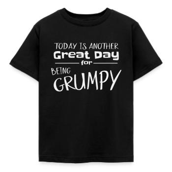 Schon wieder grummelig schlechte Laune Geschenk - Kinder T-Shirt - Schwarz - Vorne - AI Model Kid Female (0cm)