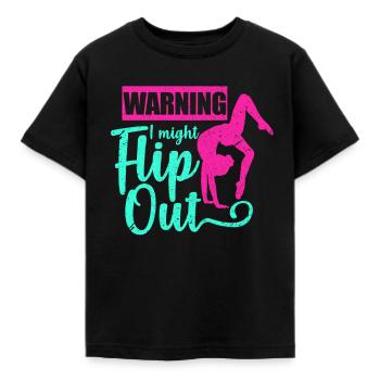Gymnastics Gymnast Gymnastics Floor Gymnastics Gift - Kids' T-Shirt - black - Front - AI Model Kid Female (0cm)