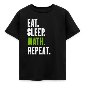maths - Kids' T-Shirt - black - Front - AI Model Kid Female (0cm)