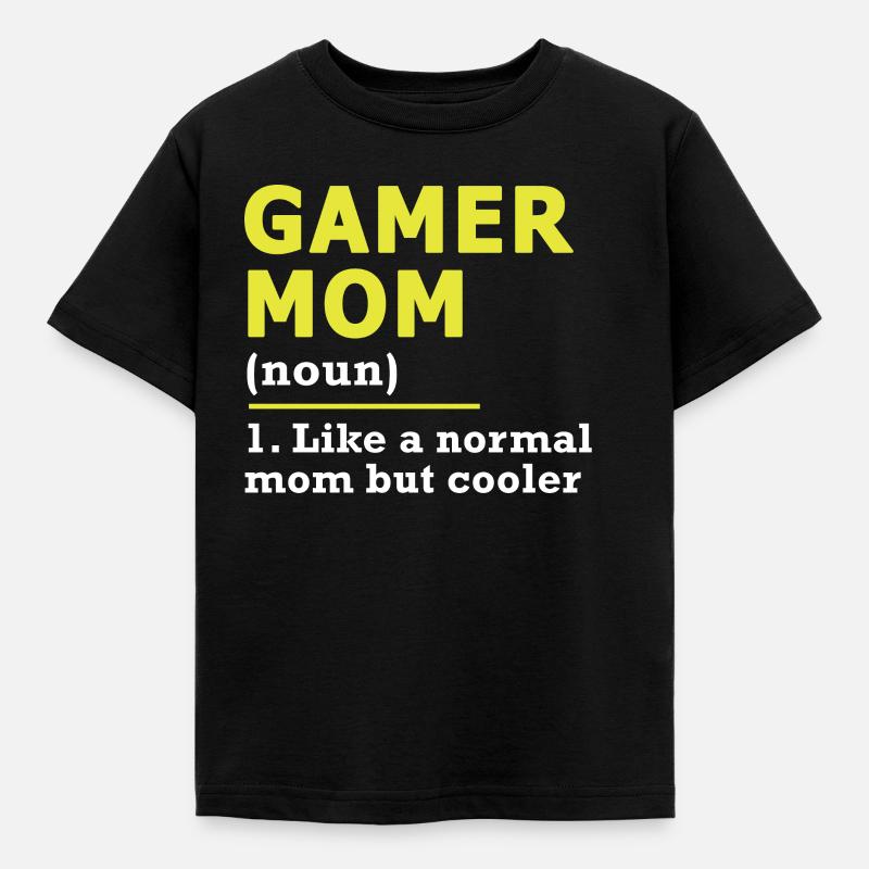 Gamer Mom Gaming Mutter Geschenk - Kinder T-Shirt - Schwarz