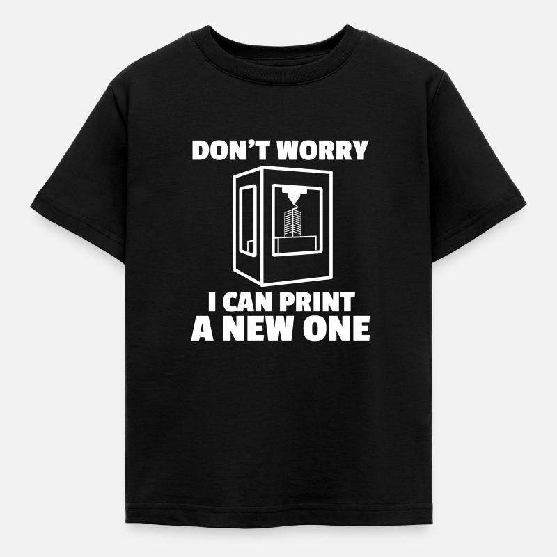 3d Druck - Børne-T-shirt - sort
