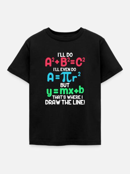 Mathe - Kinder T-Shirt - Schwarz