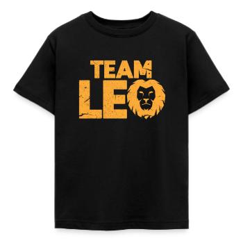 Sternzeichen Löwe - Kinder T-Shirt - Schwarz - Vorne - AI Model Kid Female (0cm)
