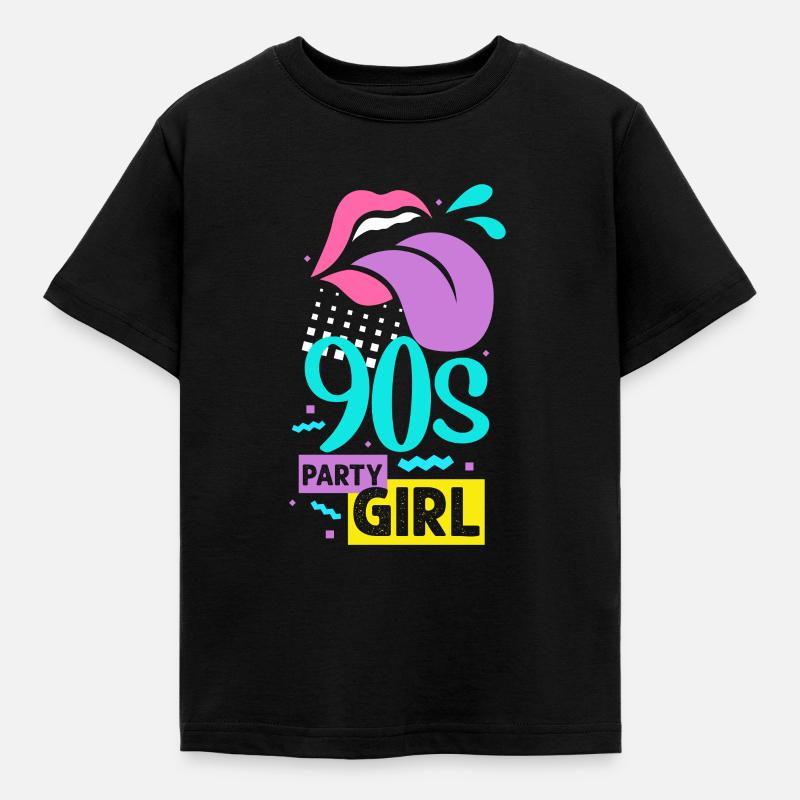 90s - Kids' T-Shirt - black