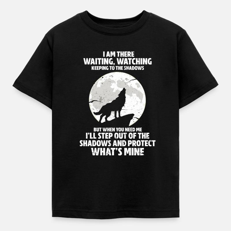ulv - Børne-T-shirt - sort