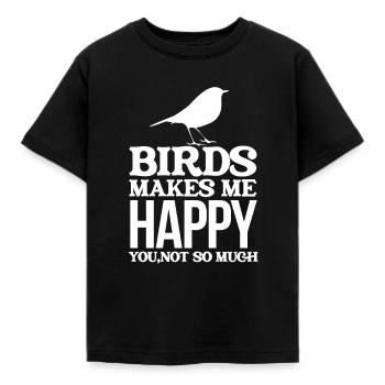 oiseaux - T-shirt Enfant - noir - Devant - AI Model Kid Female (0cm)