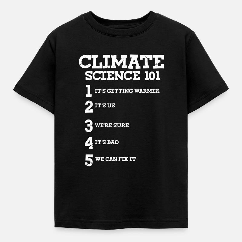Climate change - Kids' T-Shirt - black
