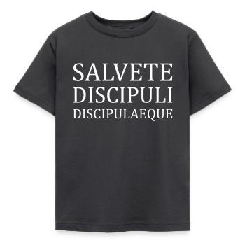 Lateinlehrer Latein Sprache Geschenk - Kinder T-Shirt - Dunkelgrau - Vorne - AI Model Kid Female (0cm)