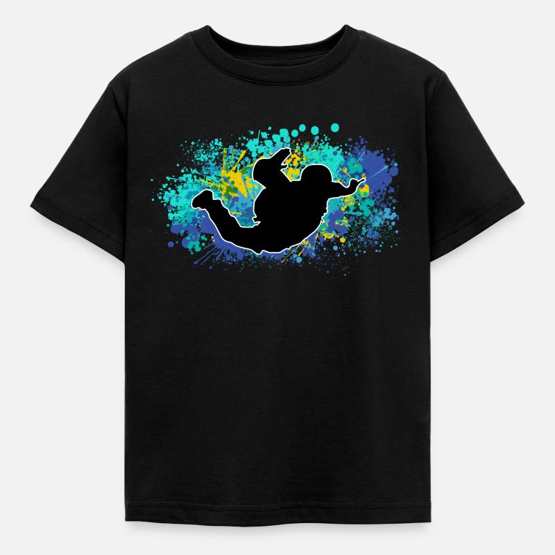 Skydiver Skydive Skydive - Kids' T-Shirt - black