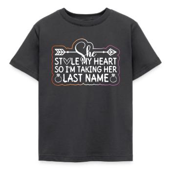 Mariage lesbien Gay lesbien Transsexuel - T-shirt Enfant - charbon - Devant - AI Model Kid Female (0cm)