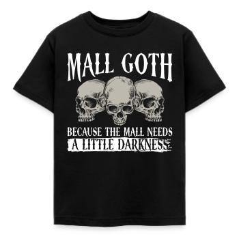 Mall Goth Gothic Grufti Spruch Emo - Kinder T-Shirt - Schwarz - Vorne - AI Model Kid Female (0cm)