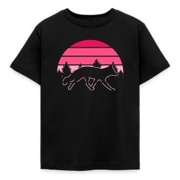 Cadeaux amusants pour les amoureux du renard - T-shirt Enfant - noir - Devant - AI Model Kid Female (0cm)