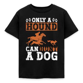 Renard Chasse Cadeaux Chien De Chasse - T-shirt Enfant - noir - Devant - AI Model Kid Female (0cm)