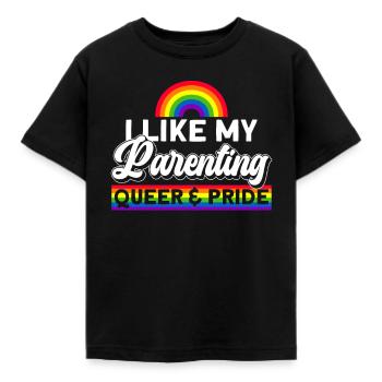 Parents gays Gay Pride Famille Parents queer - T-shirt Enfant - noir - Devant - AI Model Kid Female (0cm)