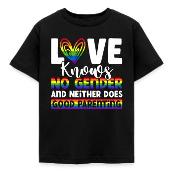 Parents gays Gay Pride Famille Parents queer - T-shirt Enfant - noir - Devant - AI Model Kid Female (0cm)